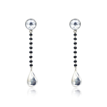 Silver DROP MANGALSUTRA EARRING