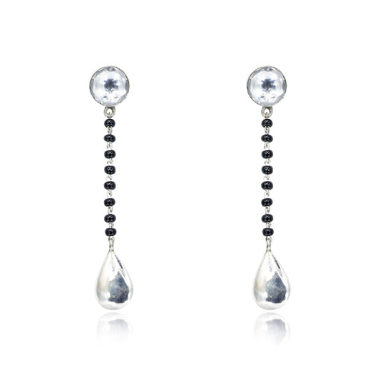 Silver DROP MANGALSUTRA EARRING
