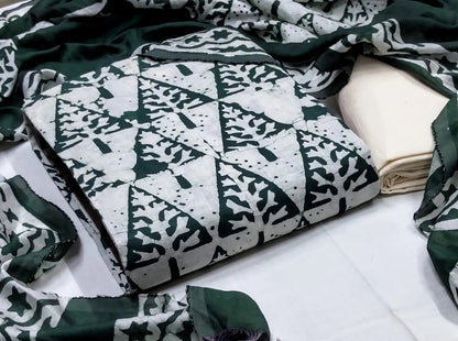 Cotton Hand Blocked Batik Salwar Material (Unstitched) - Premium  from Ethenika.com - Just INR 1290! Shop now at Ethenika.com 