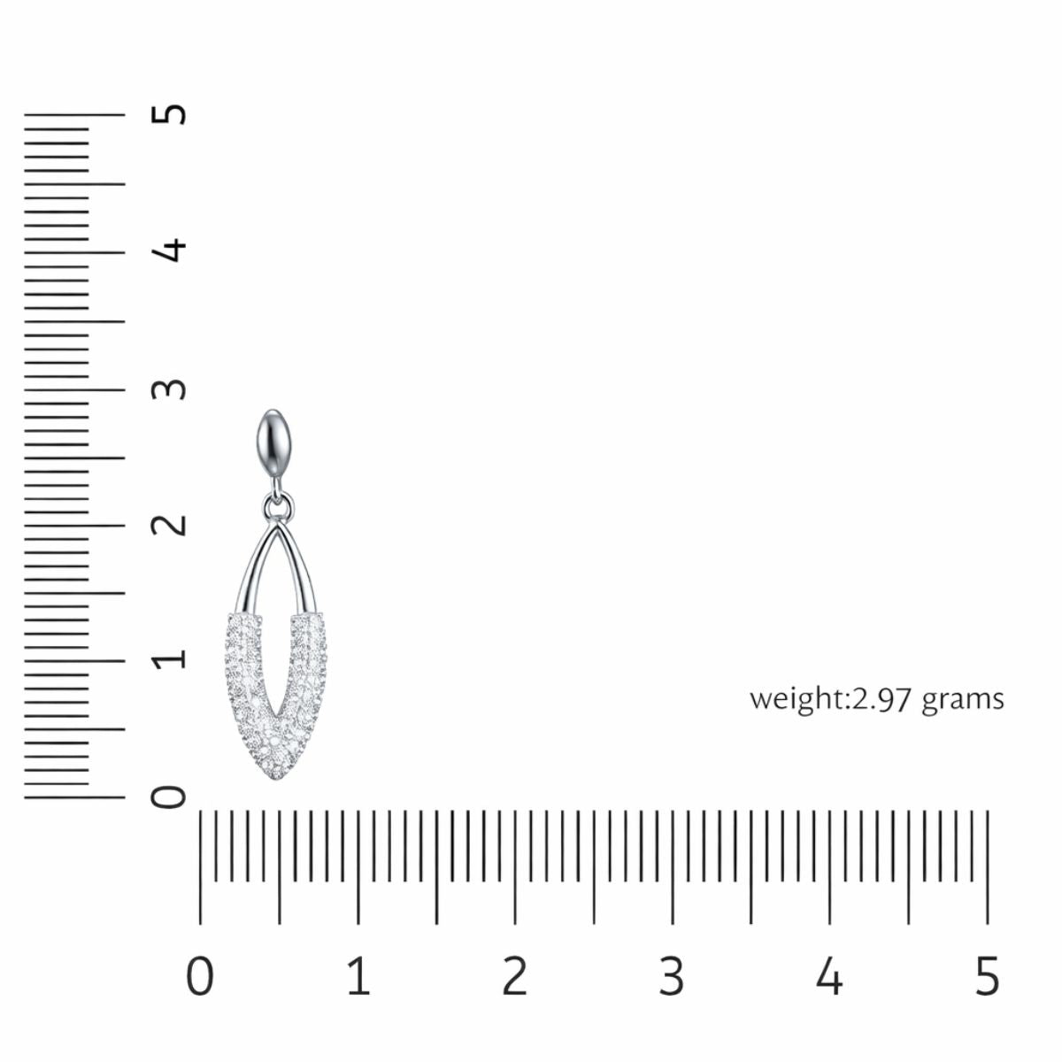Silver Bloom Shine Drop Earrings