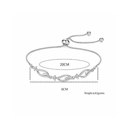 Silver Adjustable Bracelet for Women