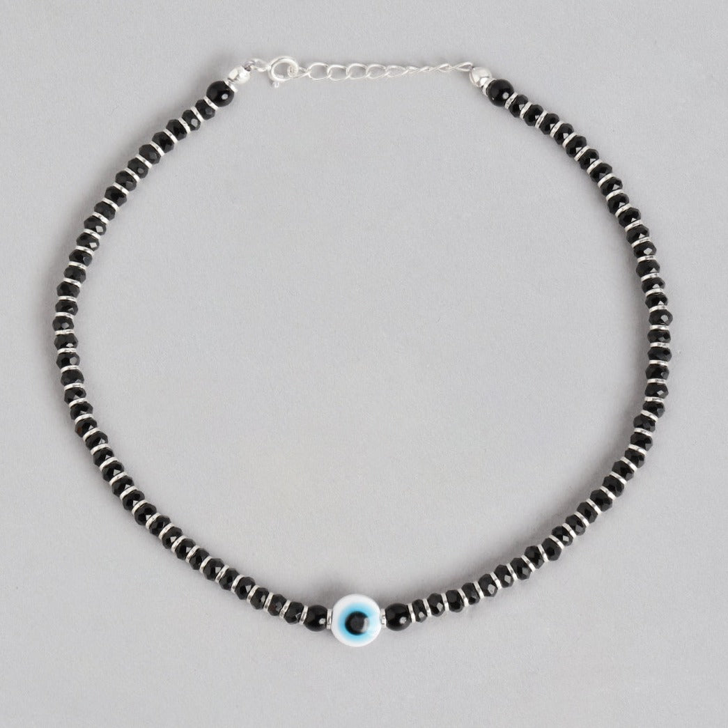 Nazariya Evil Eye 925 Sterling Silver Anklet