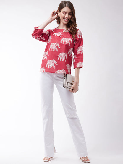 Red Elephant Top