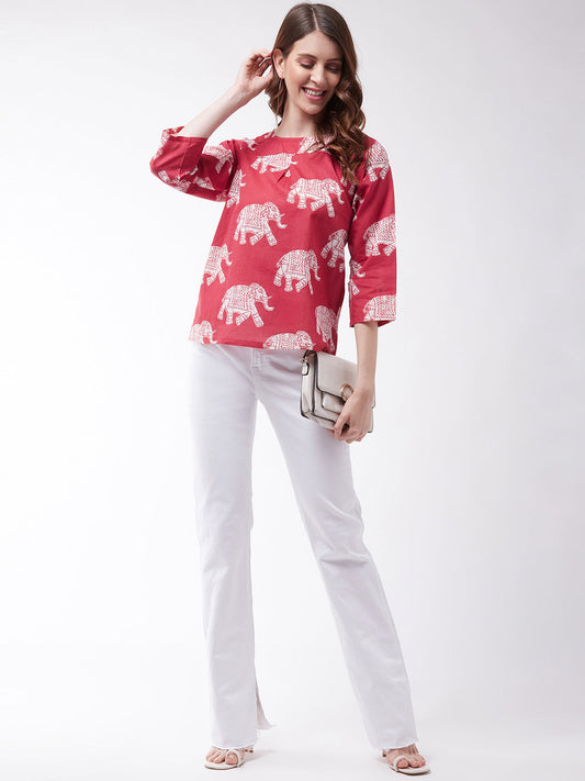 Red Elephant Top