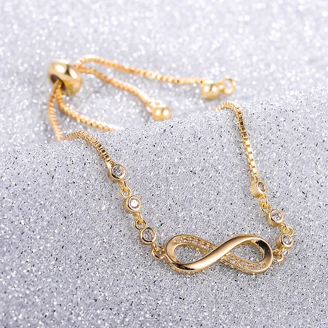 Silver Plated Infinity Bracelet