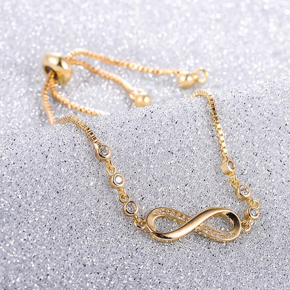 Silver Plated Infinity Bracelet