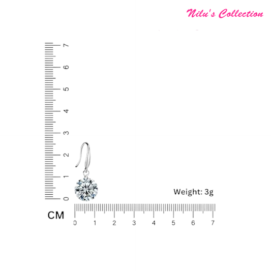 Daily Essential Value Set| Silver and Golden Drop Earrings for Women d Girl Copper Stud Earring