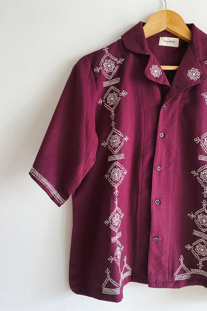Plum Pattern Shirt
