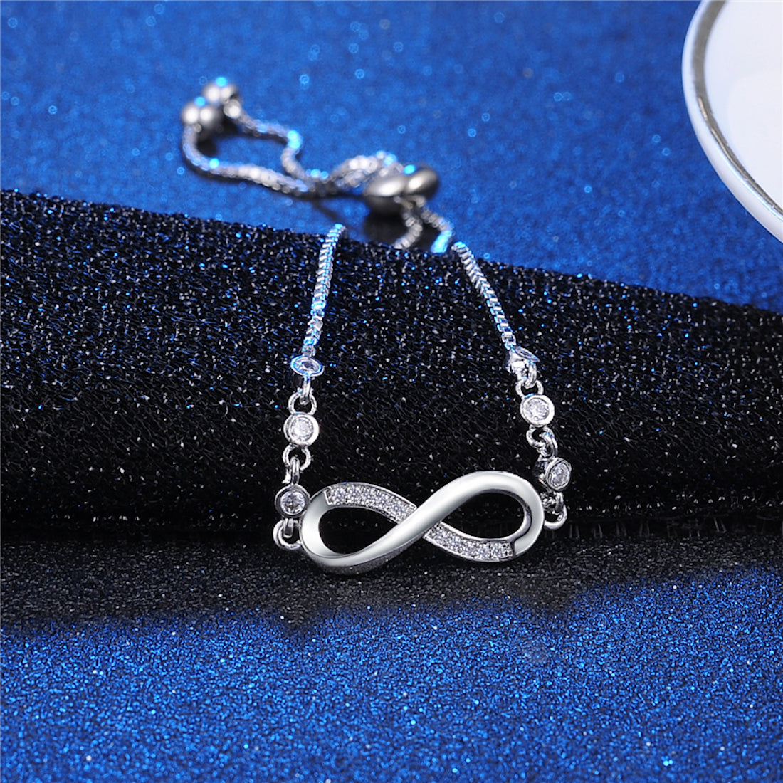 Silver Plated Infinity Bracelet