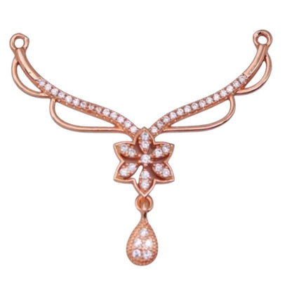 Rose Gold Plated Mangalsutra Pendant for Girls and Women