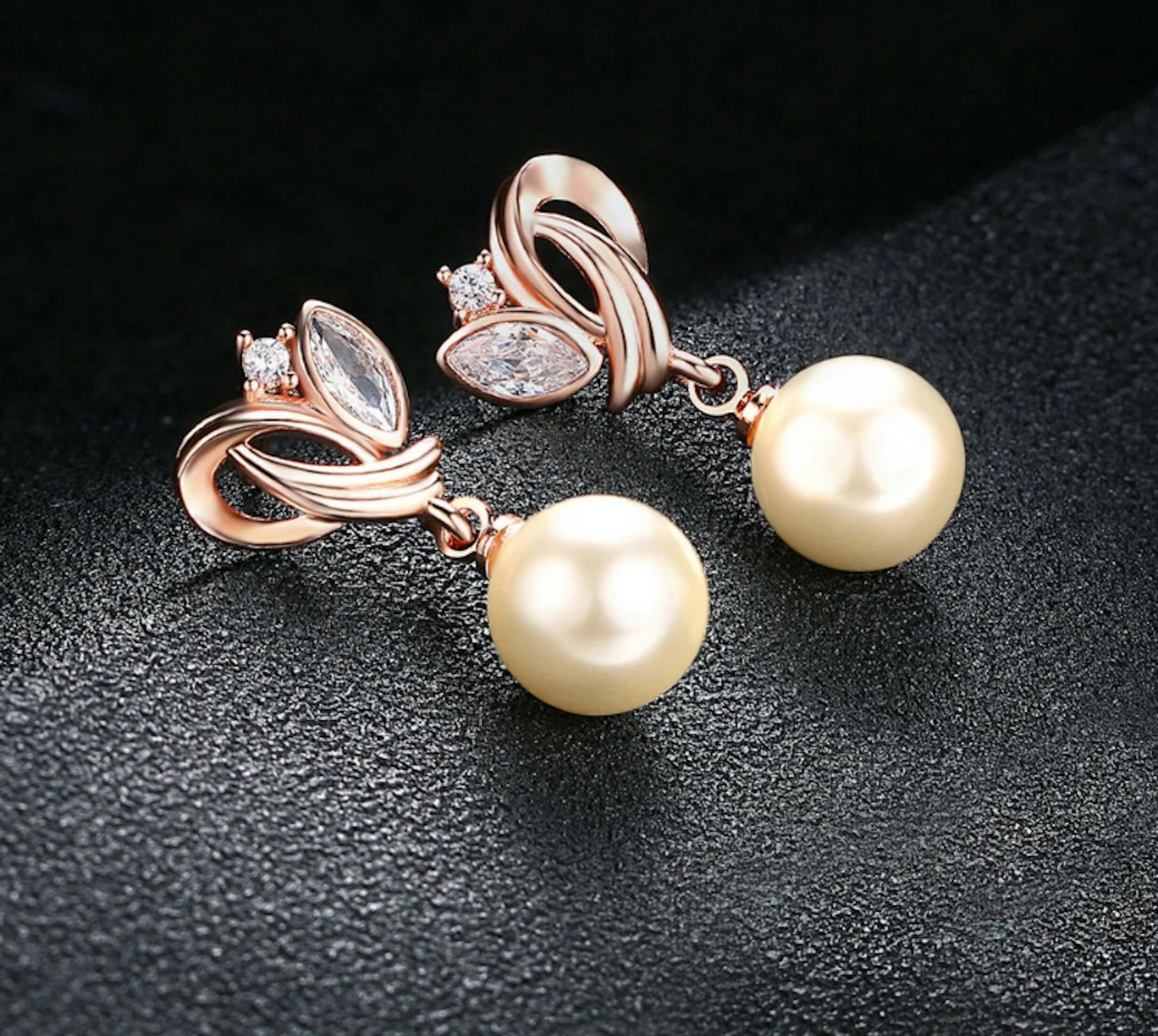 Simulated Pearl Drop Earrings