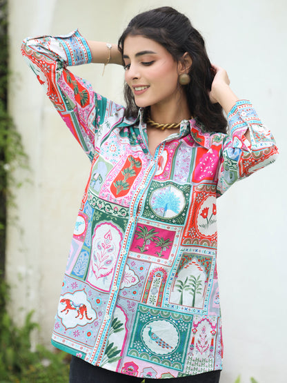 Women Printed Casual Shirt