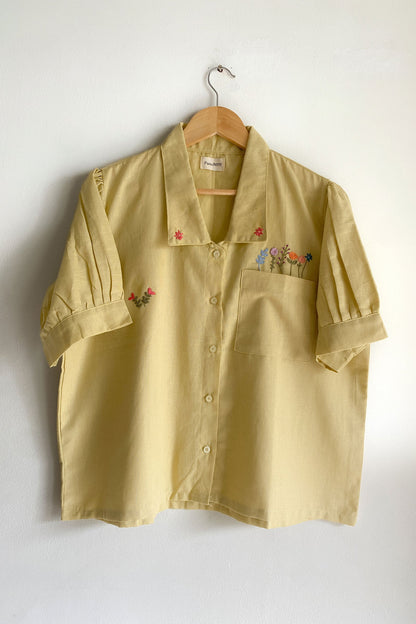 Golden Bloom Pocket Shirt