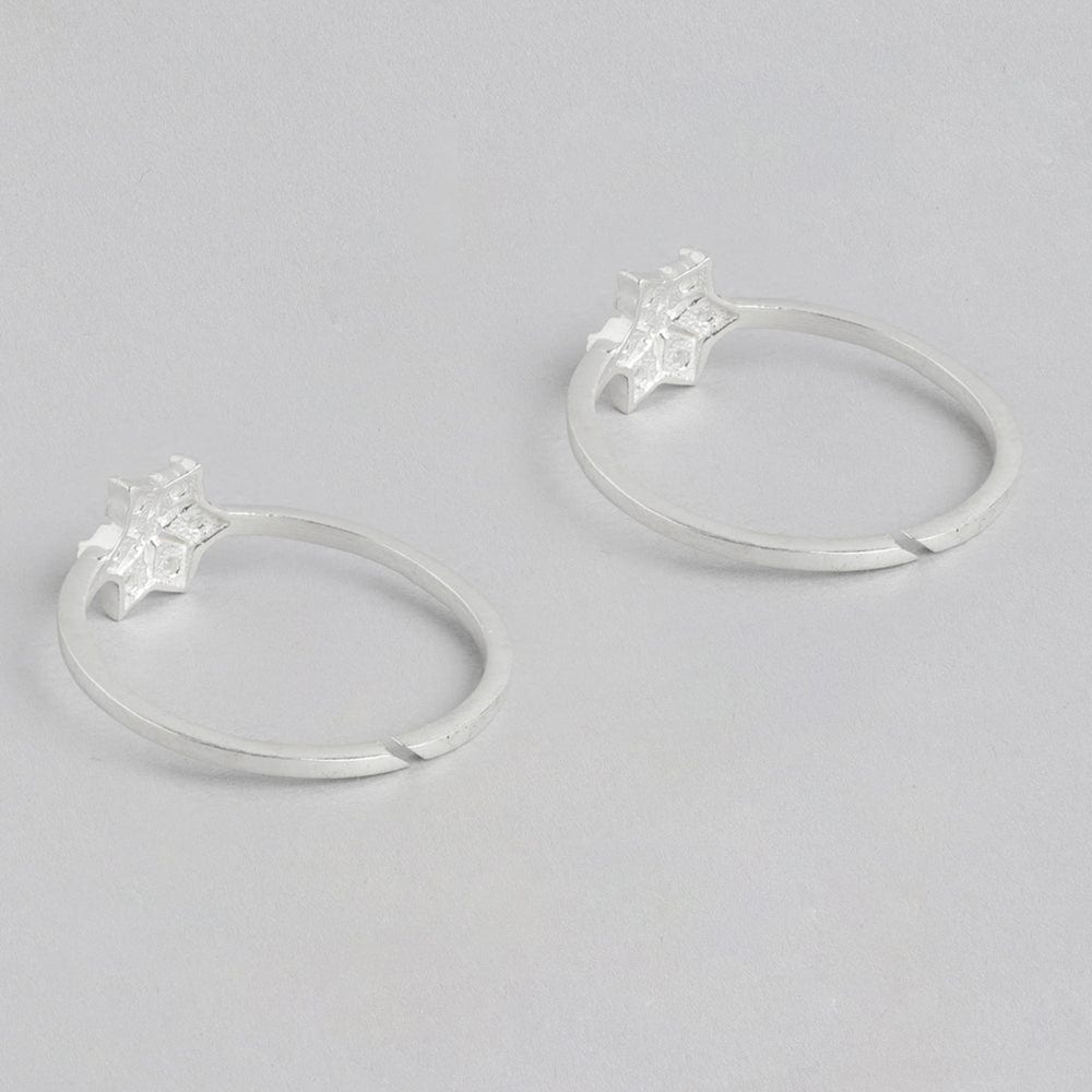 White Zircon92.5 Sterling Silver Toe ring