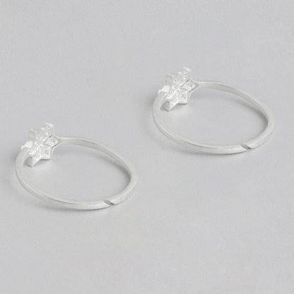 White Zircon92.5 Sterling Silver Toe ring