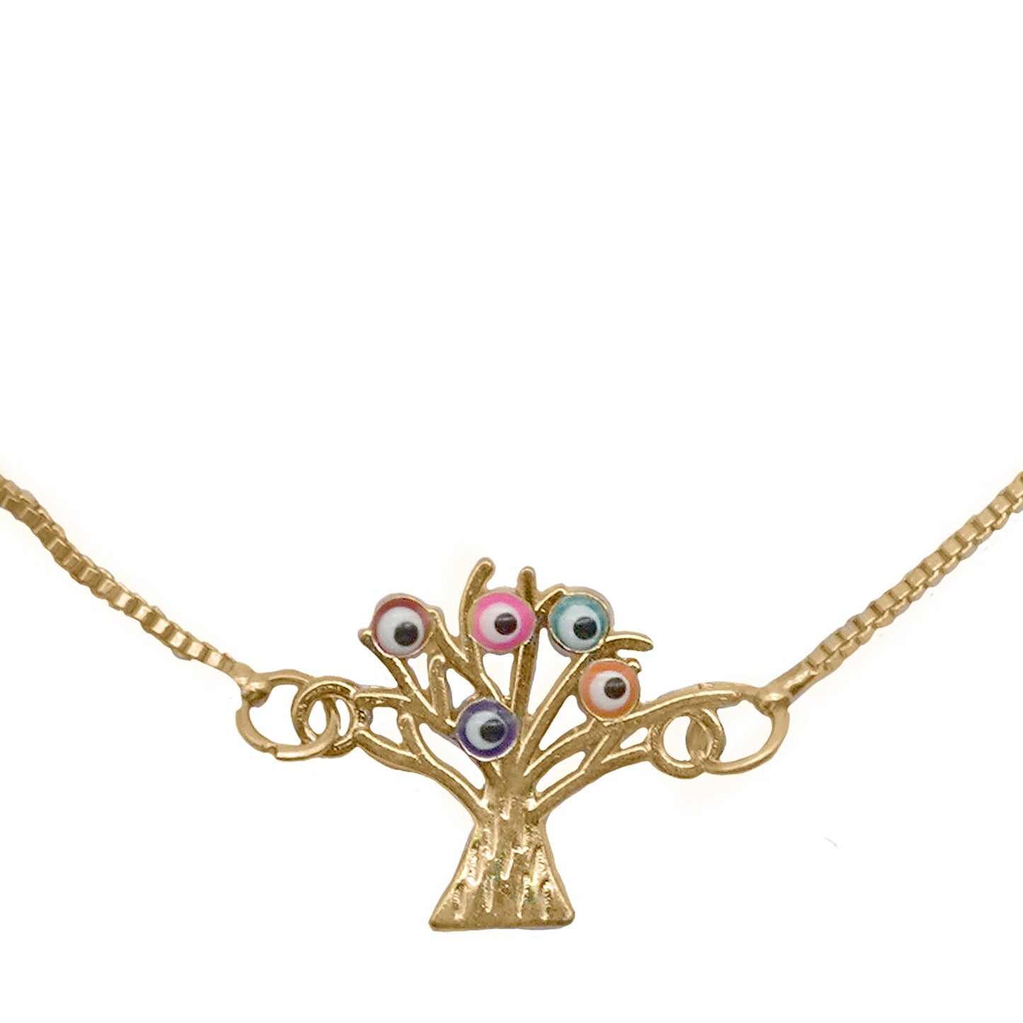 Evil Eye Tree Bracelet