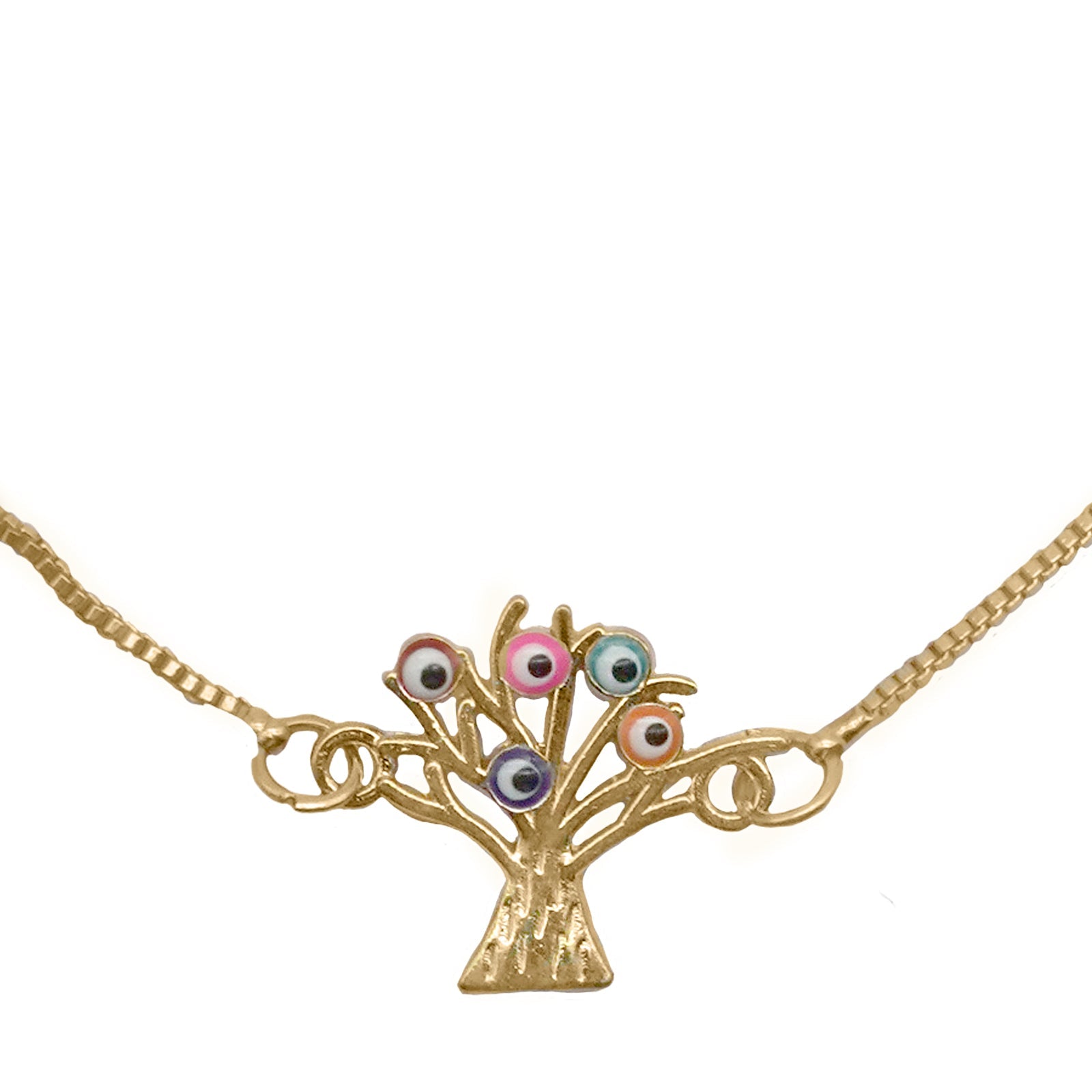 Evil Eye Tree Bracelet