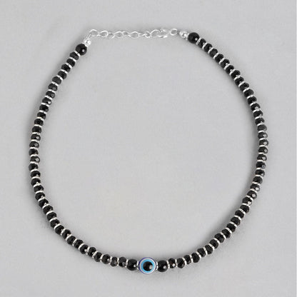 Evil Eye Beads 925 Sterling Silver Anklets