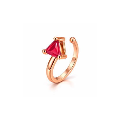 Red Abstract AD Non-Piercing Nose Pin