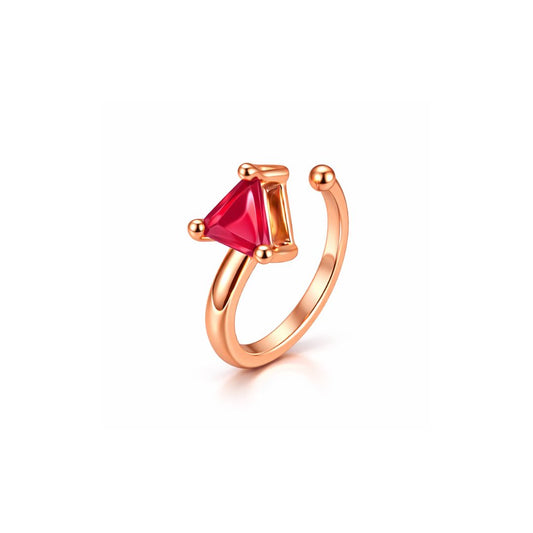 Red Abstract AD Non-Piercing Nose Pin