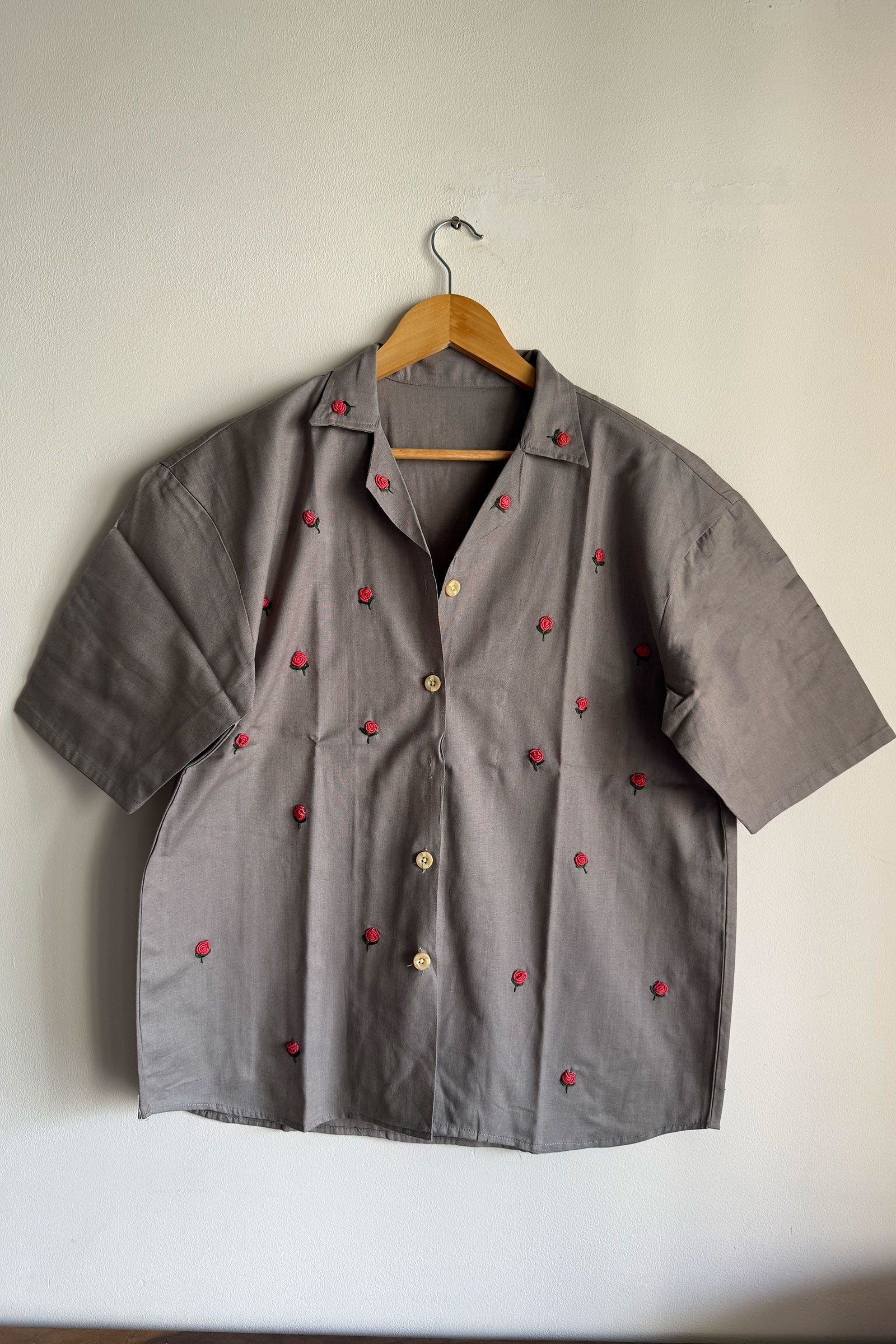 Grey Flora Shirt
