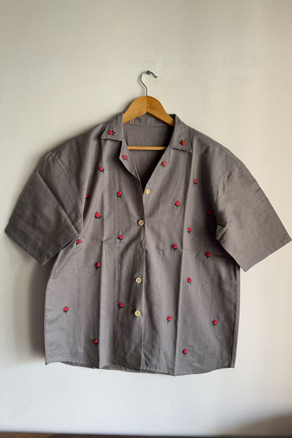 Grey Flora Shirt
