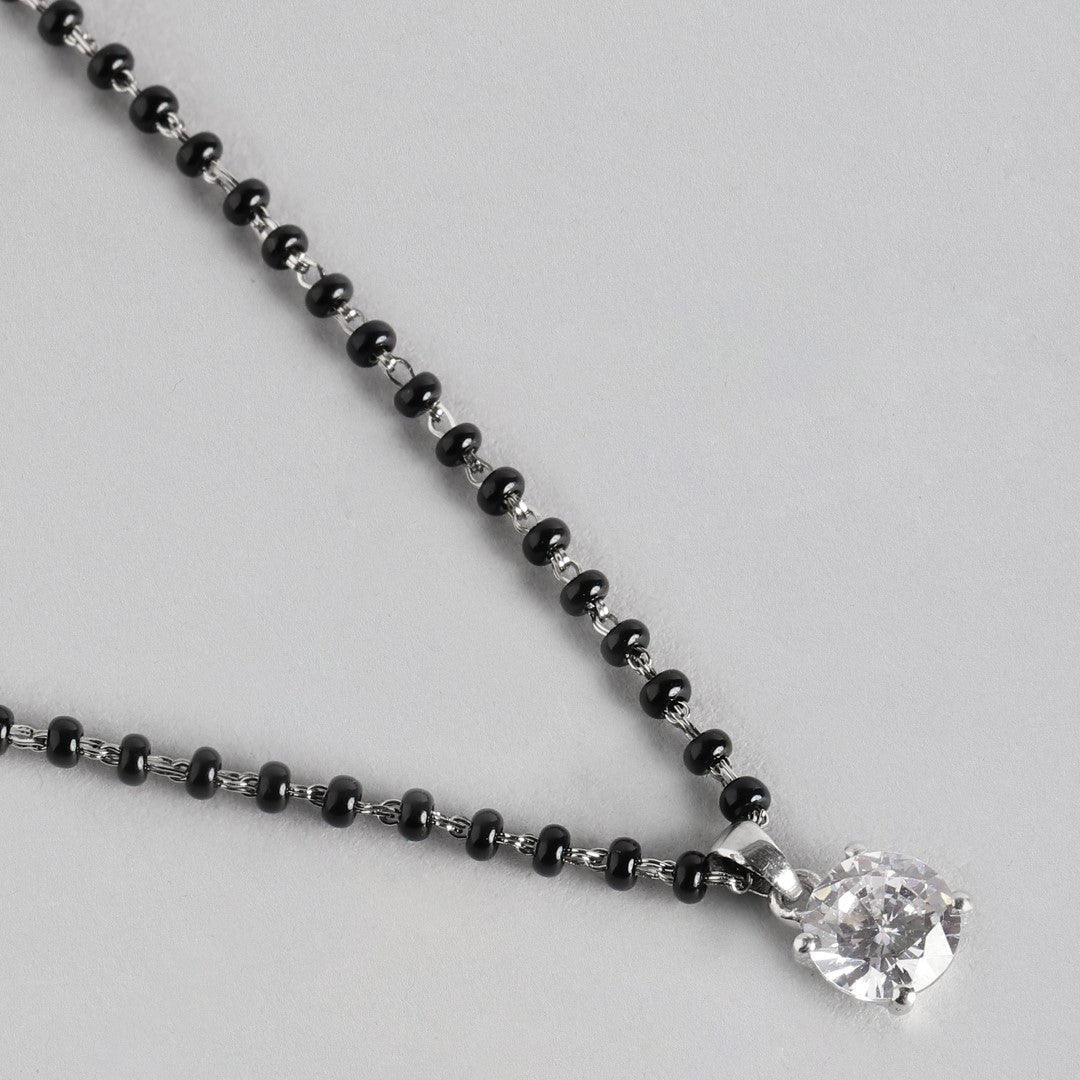 Solitaire 925 Sterling Silver Mangalsutra