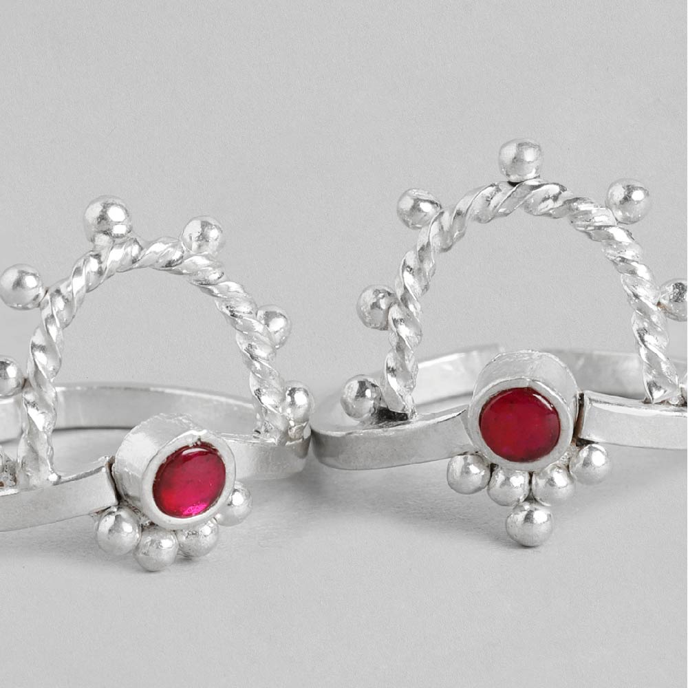 92.5 Sterling Silver Venki Toe Ring
