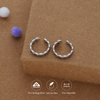 Textured Hoop 925 Silver Toering