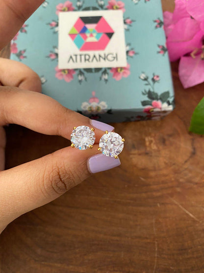 3 Carat Round Solitaires - Attrangi