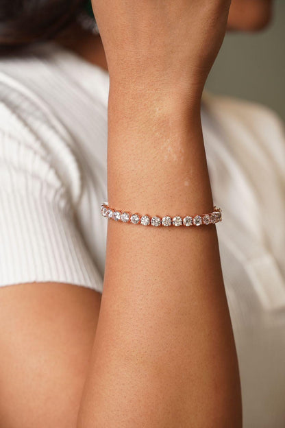 30 Cent Solitaire Tennis Bracelet - Attrangi
