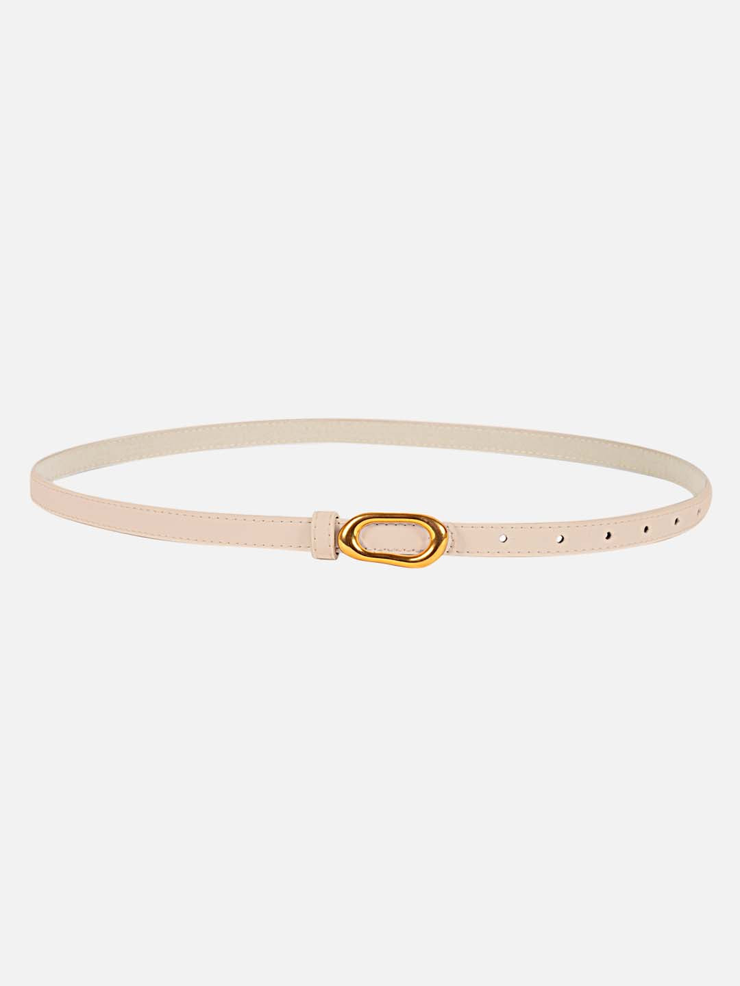 Irregular Buckle Thin Belt