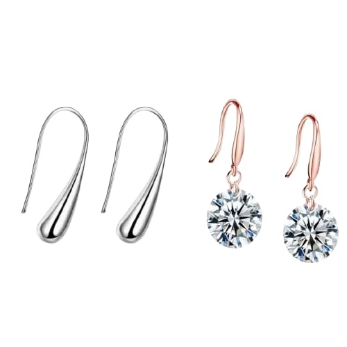 Golden stylish drop earrings 
