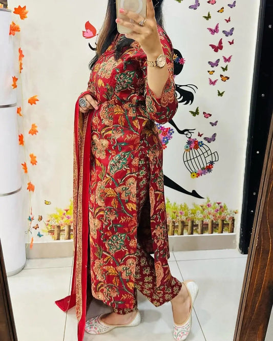 Ethenika Beautifull Digital Floral Print Kurti Pant Dupatta Set - Premium  from Ethenika.com - Just INR 1990! Shop now at Ethenika.com 