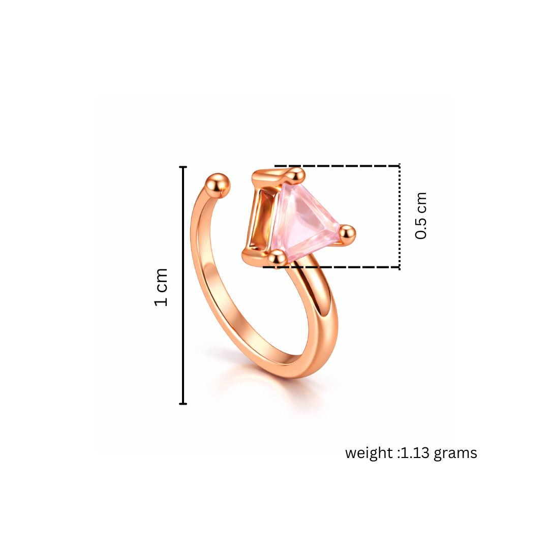 Pink Abstract AD Non-Piercing Nose Pin