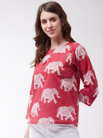 Red Elephant Top