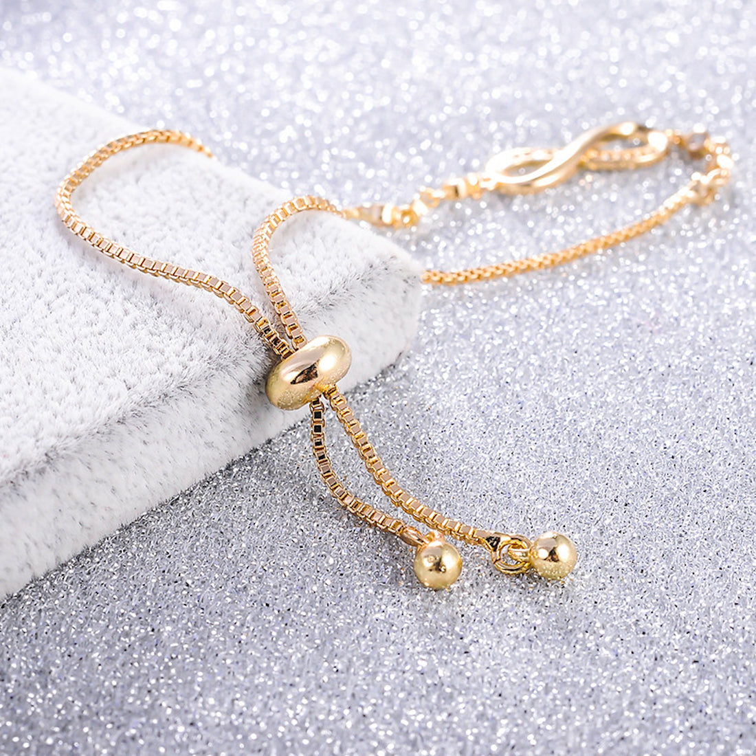 Silver Plated Infinity Bracelet