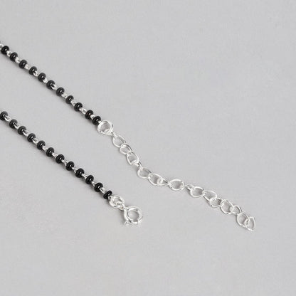 Gleaming Unity Rhodium-Plated 925 Sterling Silver Mangalsutra