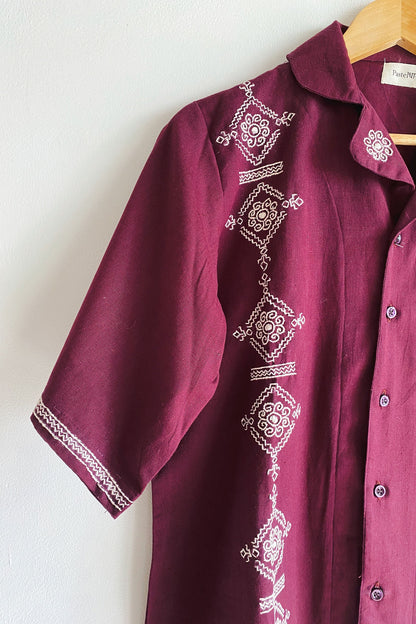 Plum Pattern Shirt