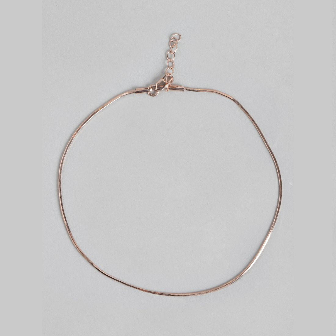 Linked Hearts Harmony Rose Gold-Plated 925 Sterling Silver Combo Anklet