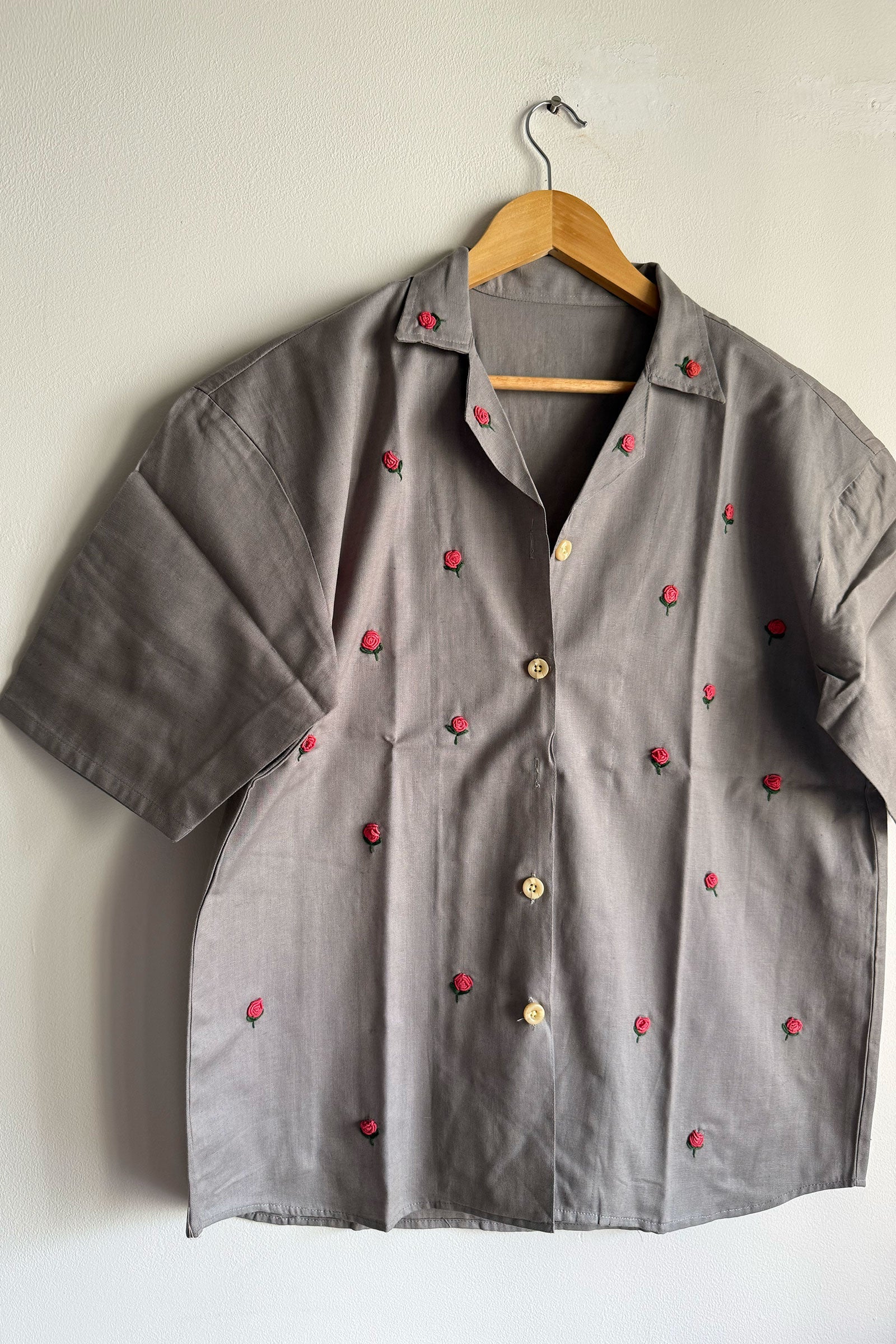 Grey Flora Shirt