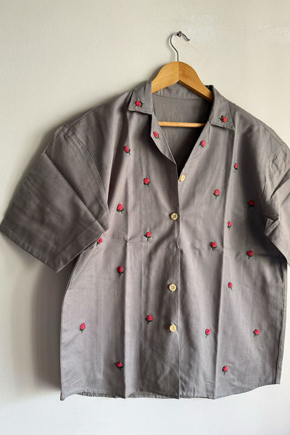 Grey Flora Shirt