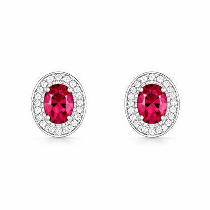 Silver Plated Pink Stone Necklace Set