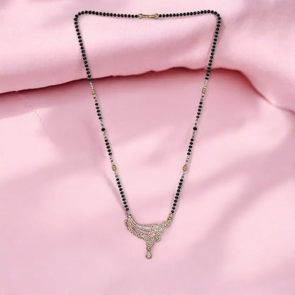 Rose Gold Plated Designer Mangalsutra Pendant for Girls and Women