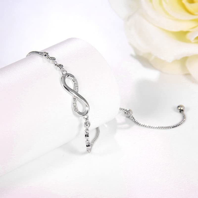 Silver Plated Infinity Bracelet