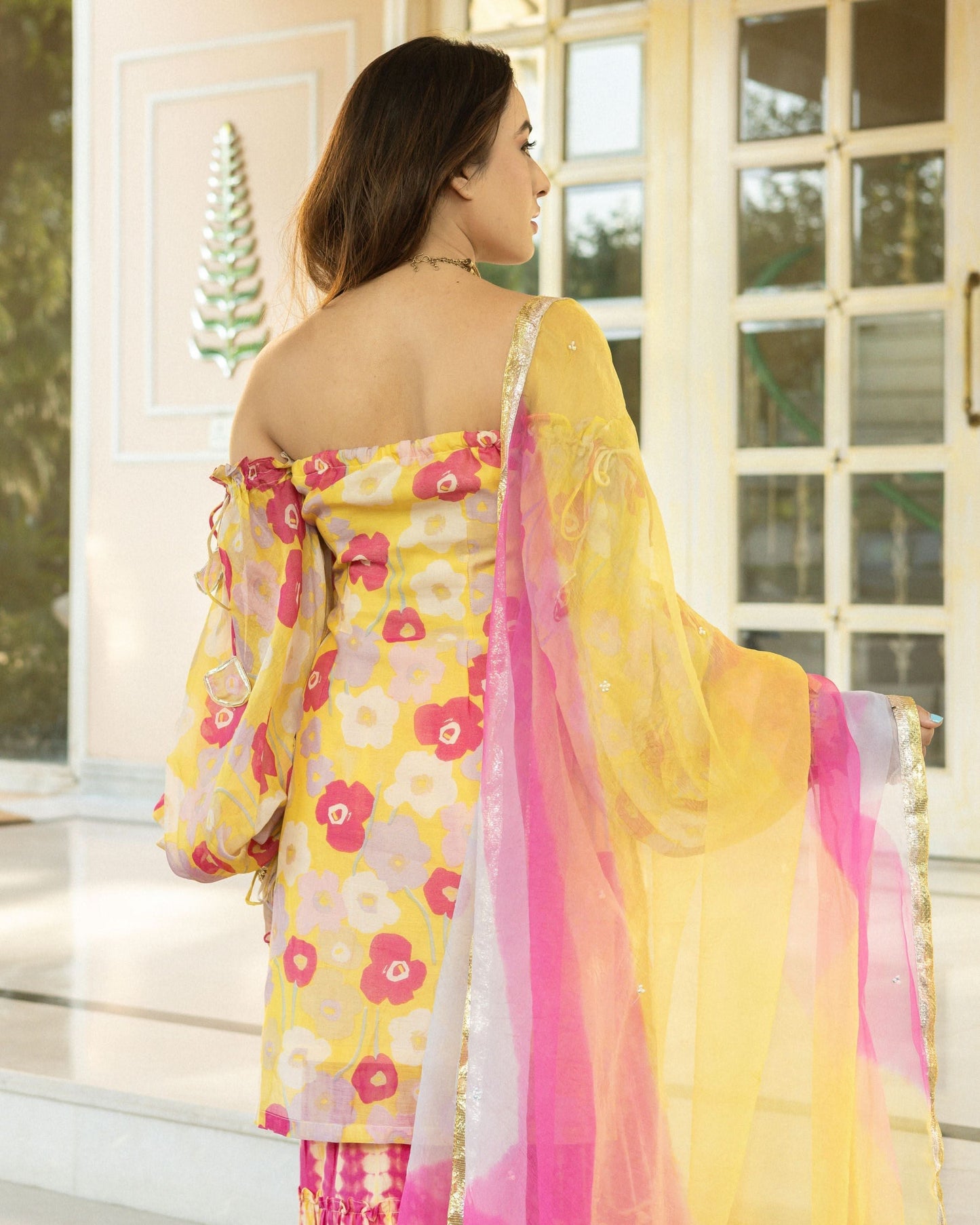 Shabbo Chanderi Sharara Set