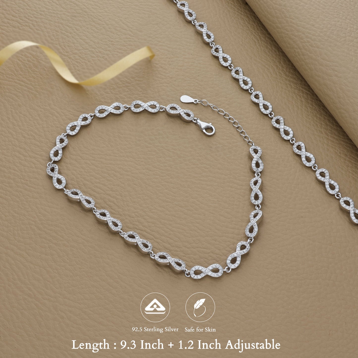 Eternal Link 925 Silver Anklet