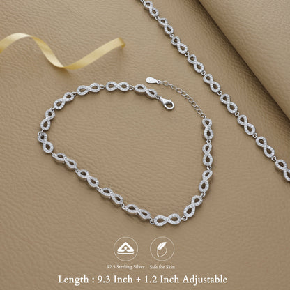 Eternal Link 925 Silver Anklet