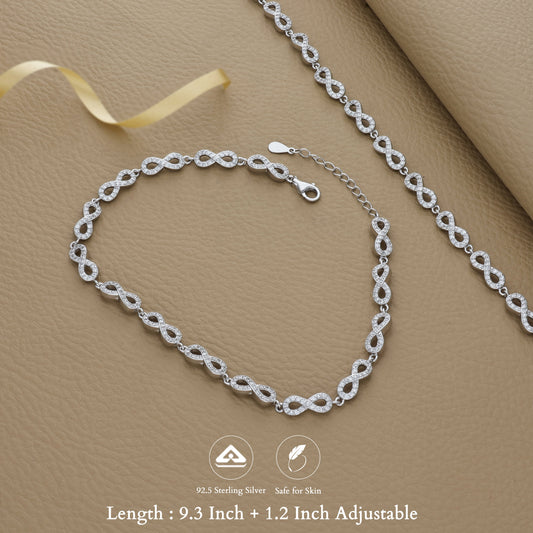 Eternal Link 925 Silver Anklet
