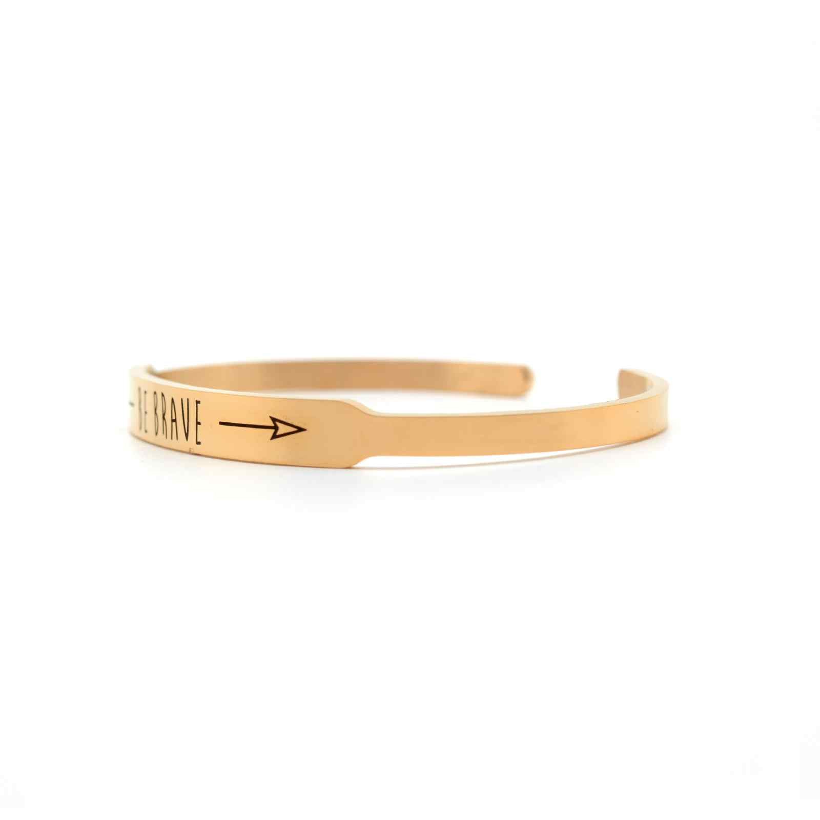 Be Brave Rose Gold Mantra Band - Joker & Witch